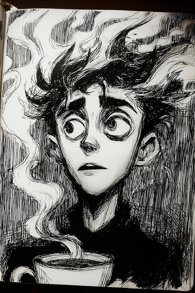 Ink and Shadow: A Gothic Sketchbook - Image 4