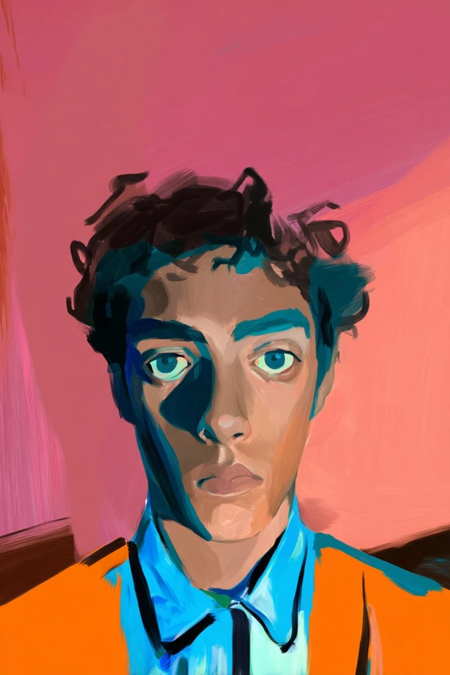 Vibrant Expressionist Gaze - Image 1