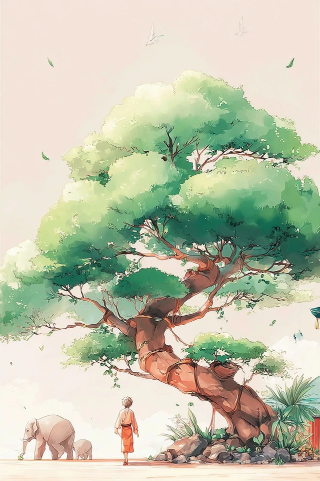 Serene Botanical Muse - Image 5