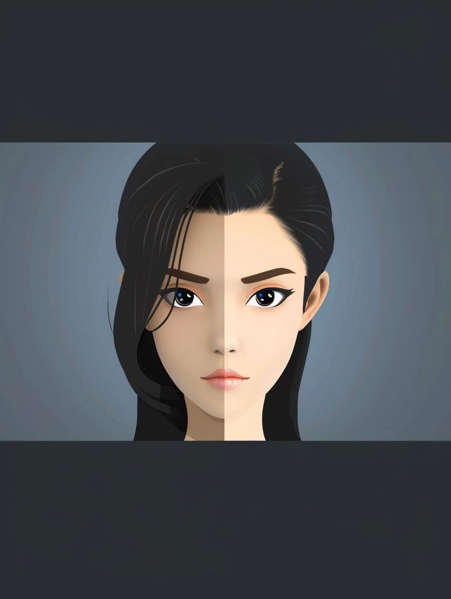 Minimalist Digital Portrait Studies - Image 3