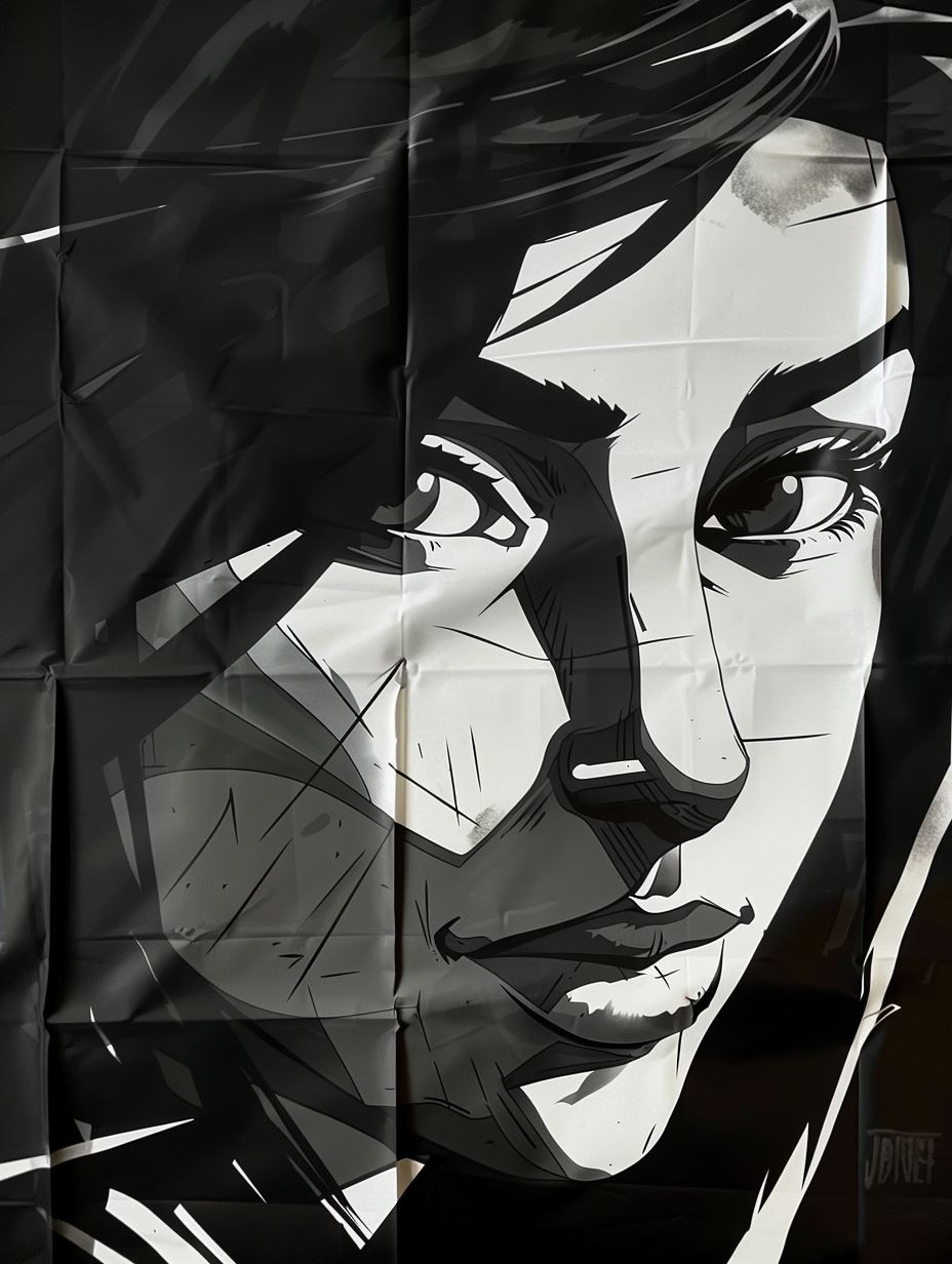 Noir Urban Graphic Portrait - Image 4