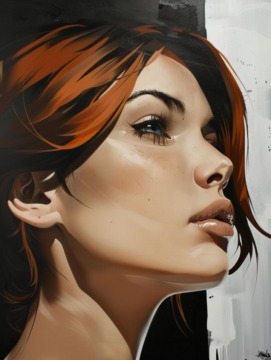 Copper Tresses and Freckled Glow - Image 3