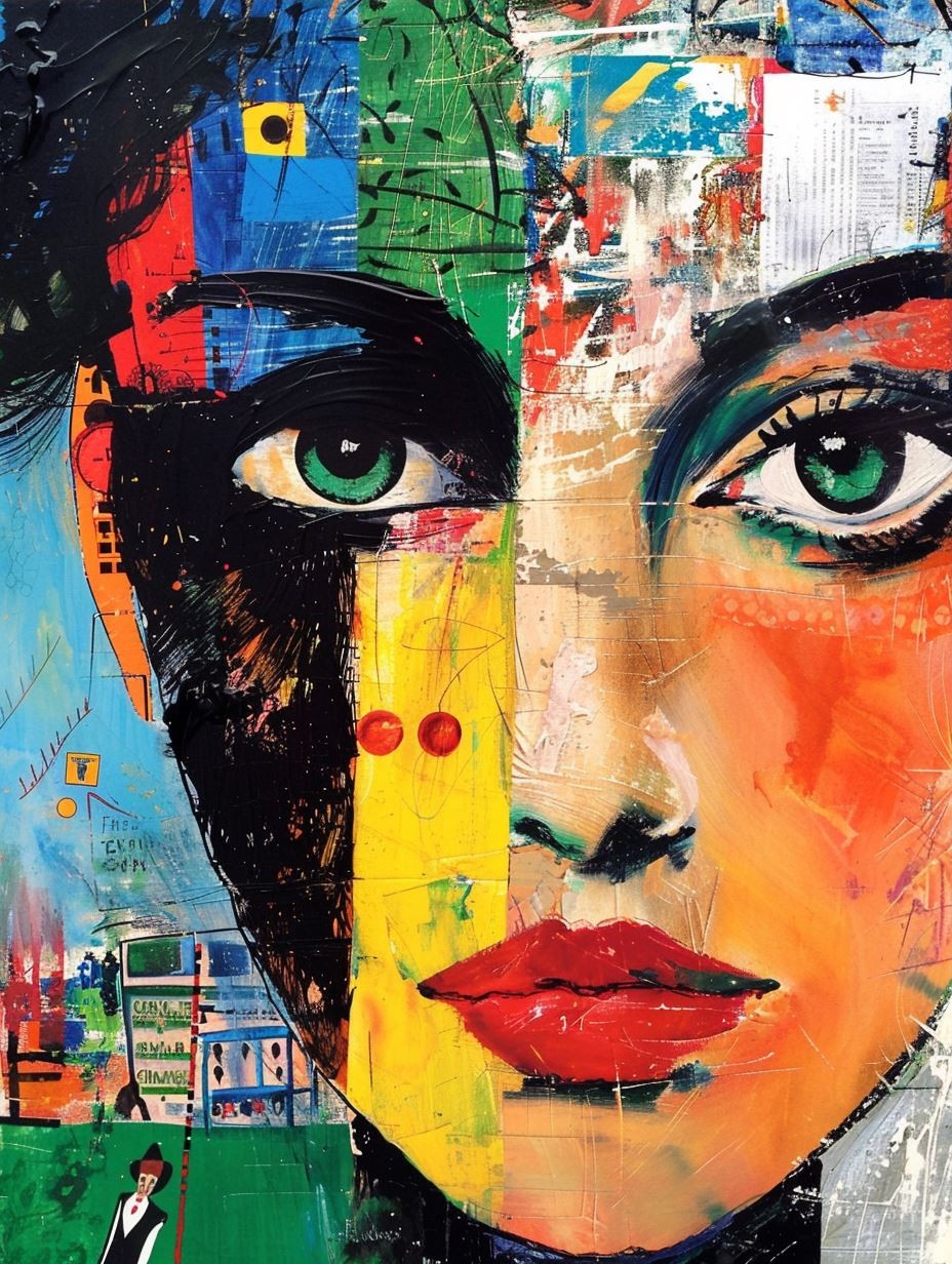 Fragmented Urban Beauty Collage - Image 3