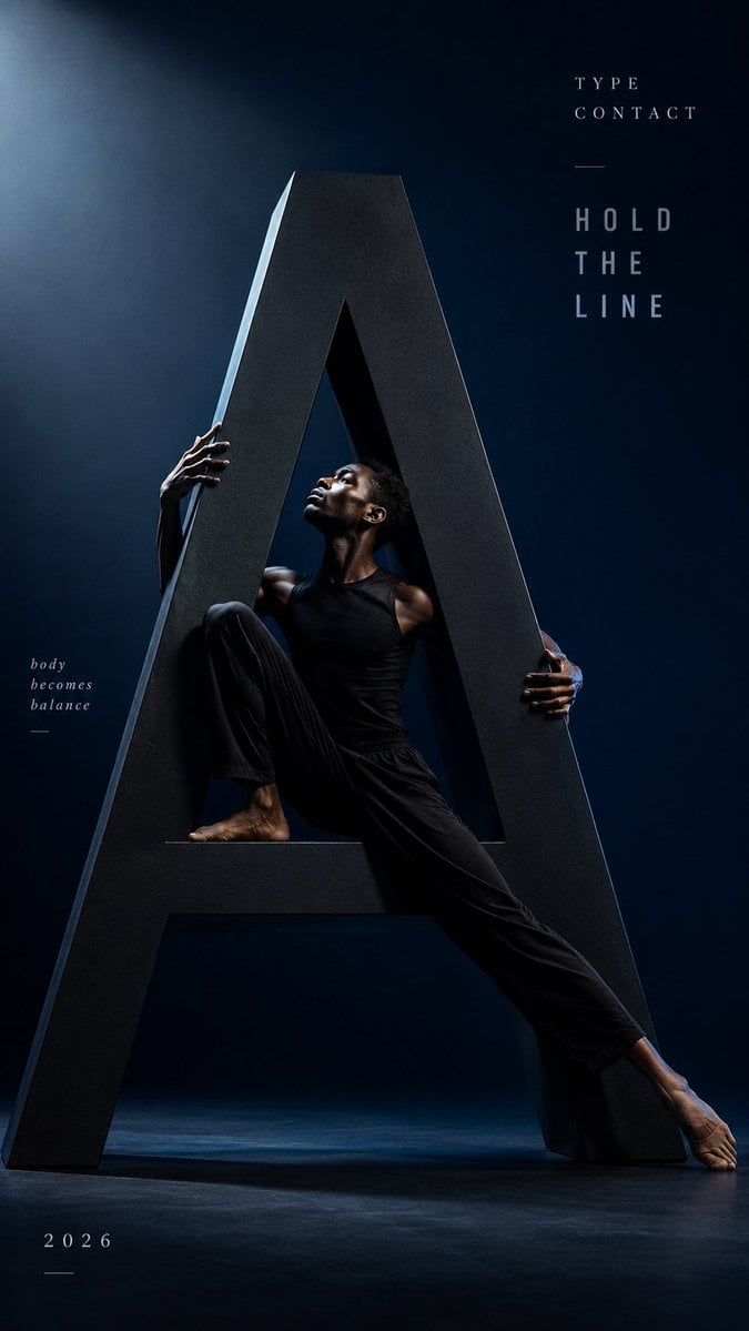 Monumental Type Contact Fashion Editorial Series - alternate