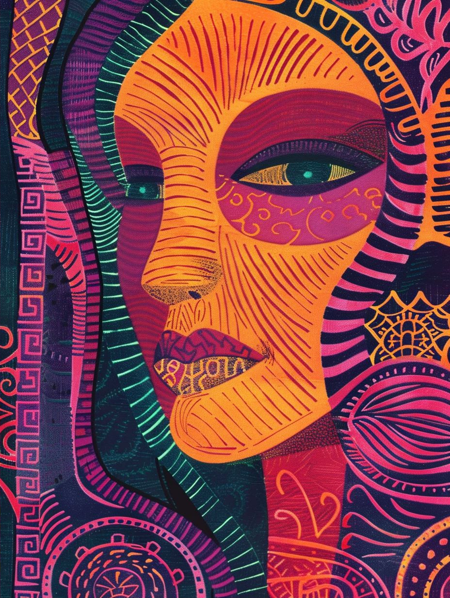 Vibrant Ethnic Portrait Artistry - Image 2