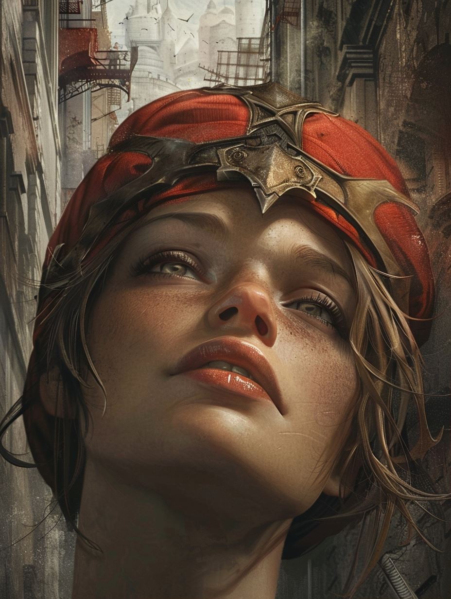 Crimson Turban Urban Wanderer - Image 1