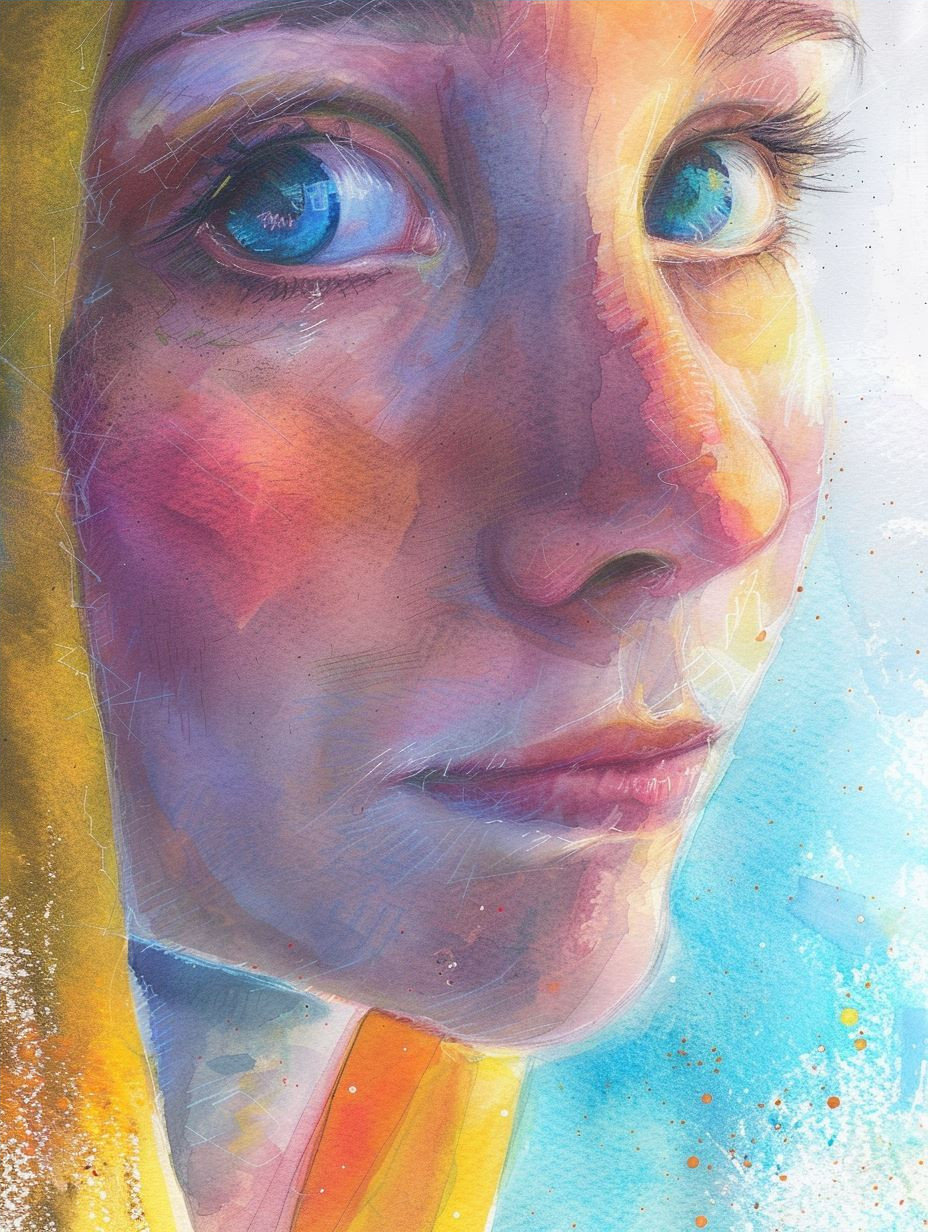 Dreamy Gazes: A Digital Portrait Study - Image 4