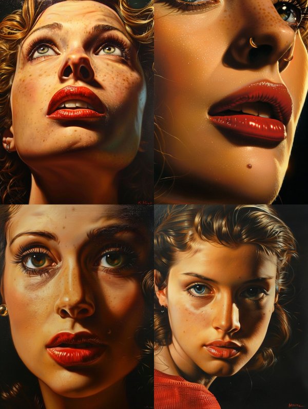 Hyper-Realistic Gaze of Desire