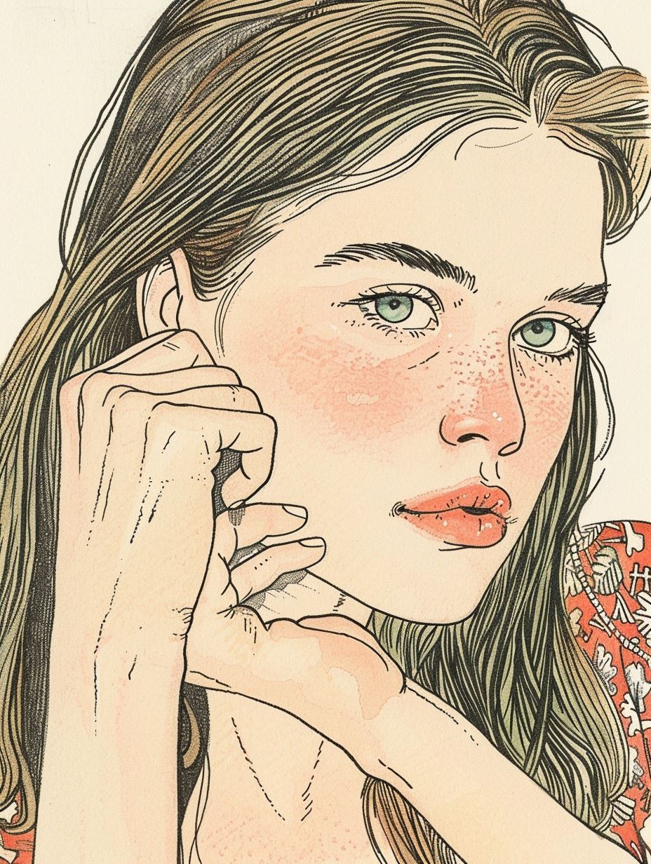 Diverse Beauty in Ink and Watercolor - Image 2