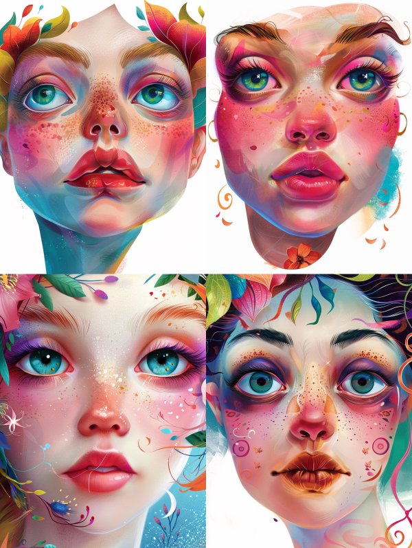 Ethereal Visions of Digital Beauty