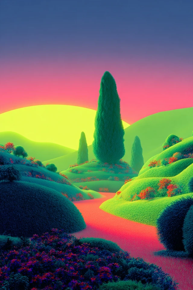 Neon Dreams Surrealist Collage - Image 2