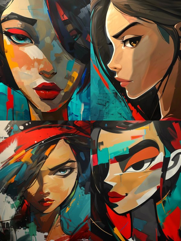 Vibrant Visions of Modern Femininity