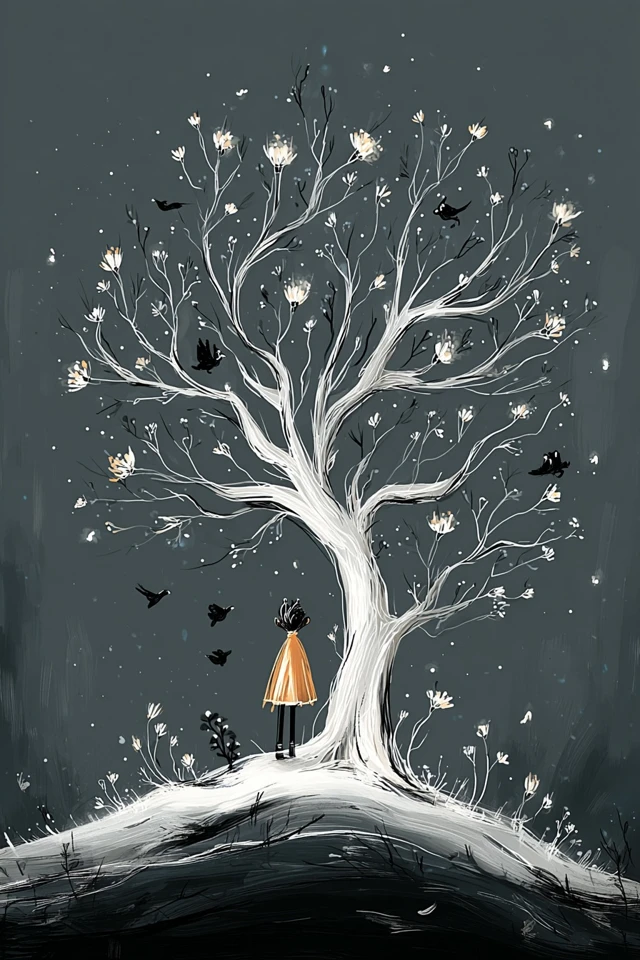 Whimsical Dreams in Monochrome - Image 5