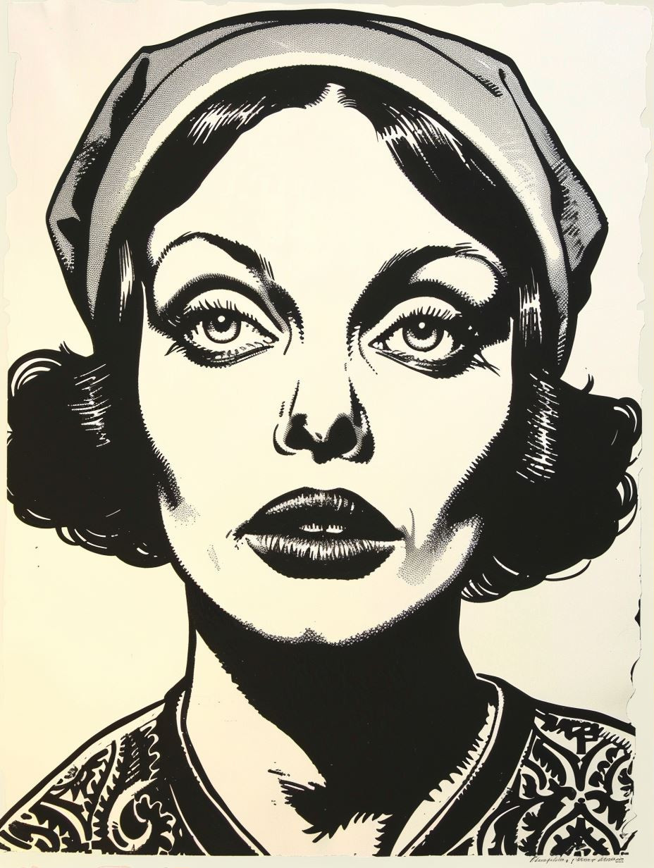 Pop Art Portraits in Bold Contrast - Image 1