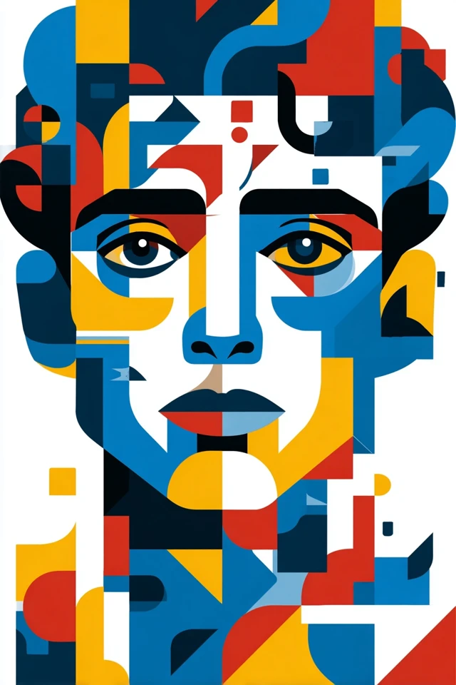 Geometric Abstractions in Primary Colors - Image 1
