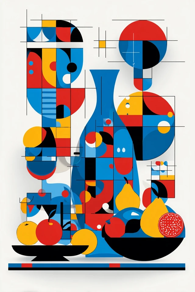 Geometric Abstractions in Primary Colors - Image 3