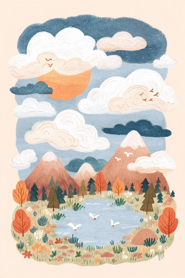 Whimsical Warmth Illustration Set - Image 2