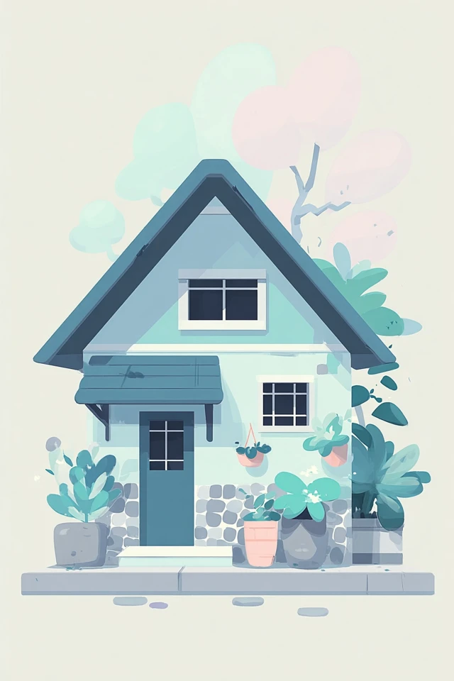 Serene Moments in Pastel Blue - Image 6