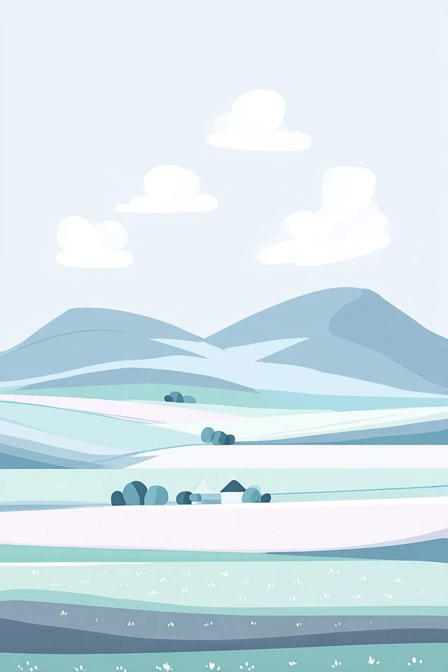 Serene Moments in Pastel Blue - Image 2