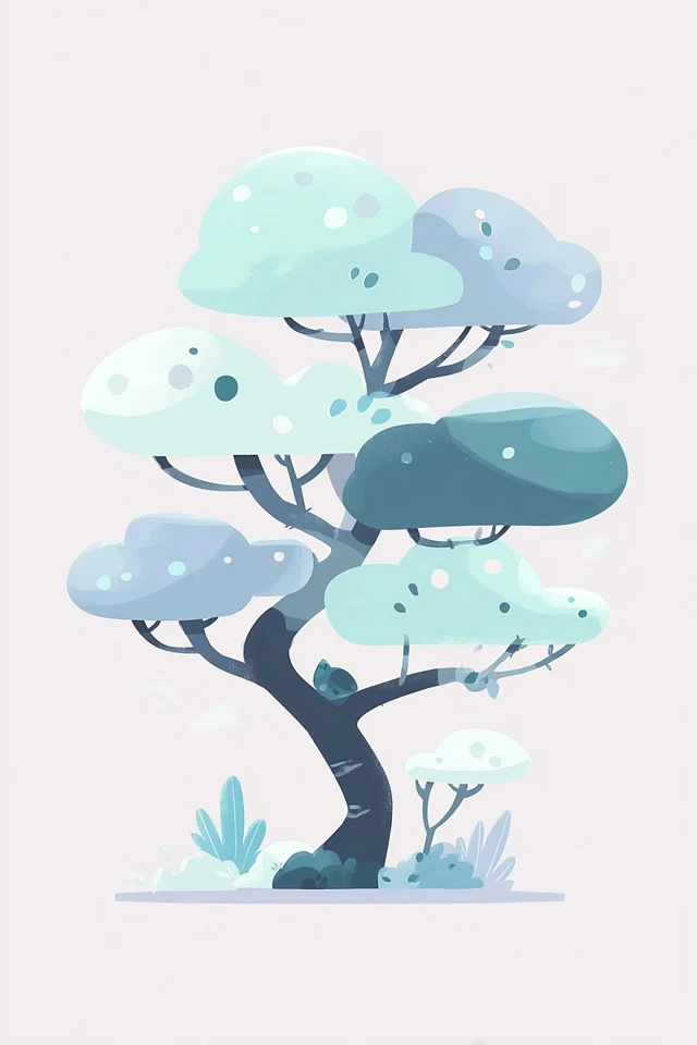 Serene Moments in Pastel Blue - Image 5