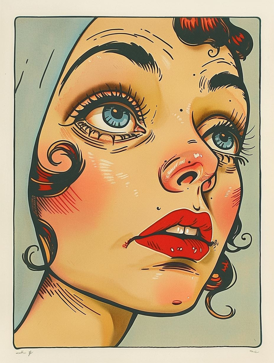 Vintage Stylized Female Portraiture - Image 3