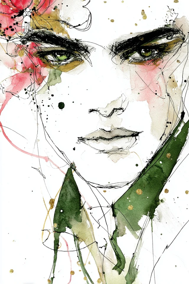 Ethereal Ink Gaze - Image 1