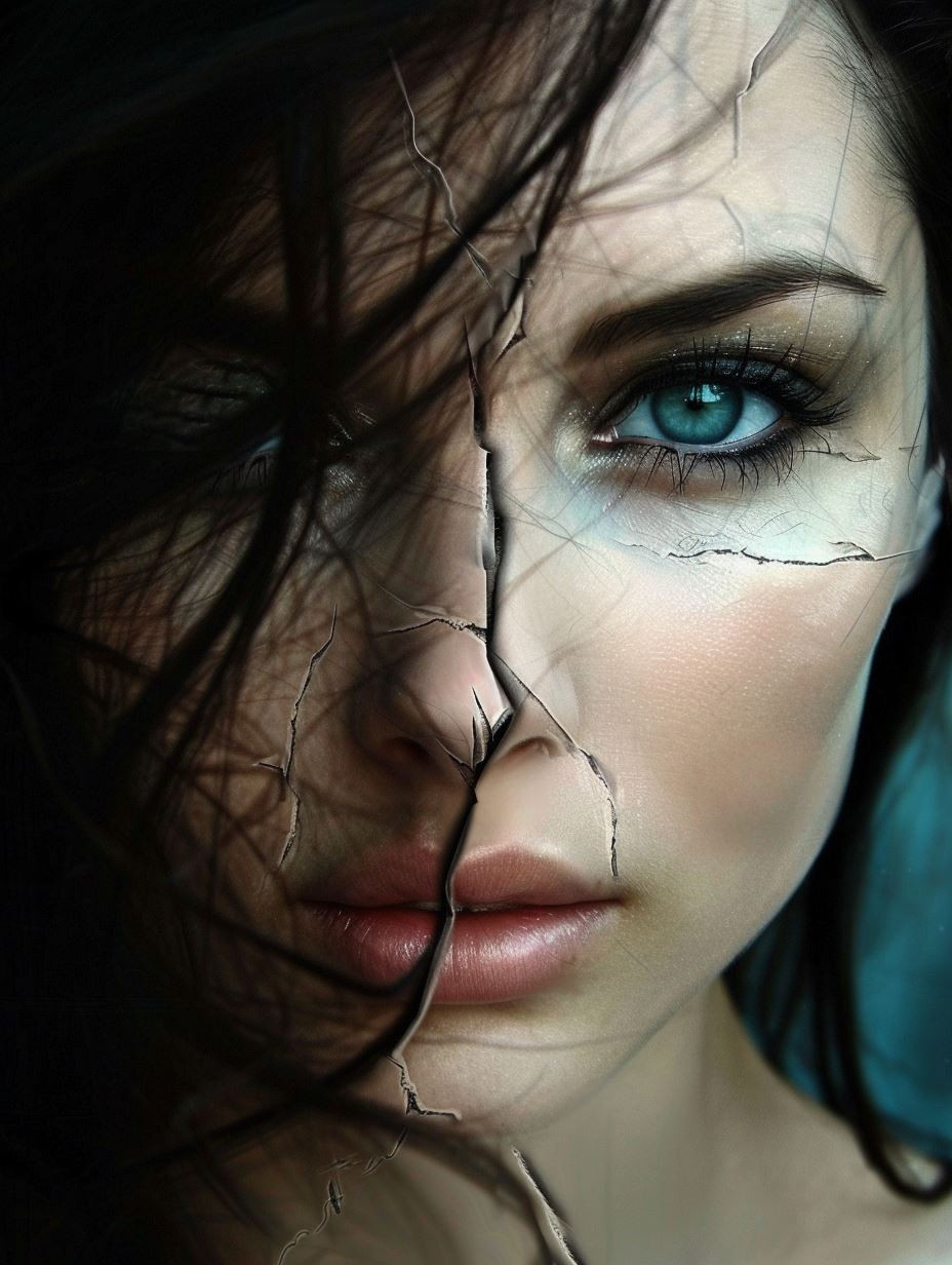 Fractured Beauty: A Study of Digital Portraits - Image 1