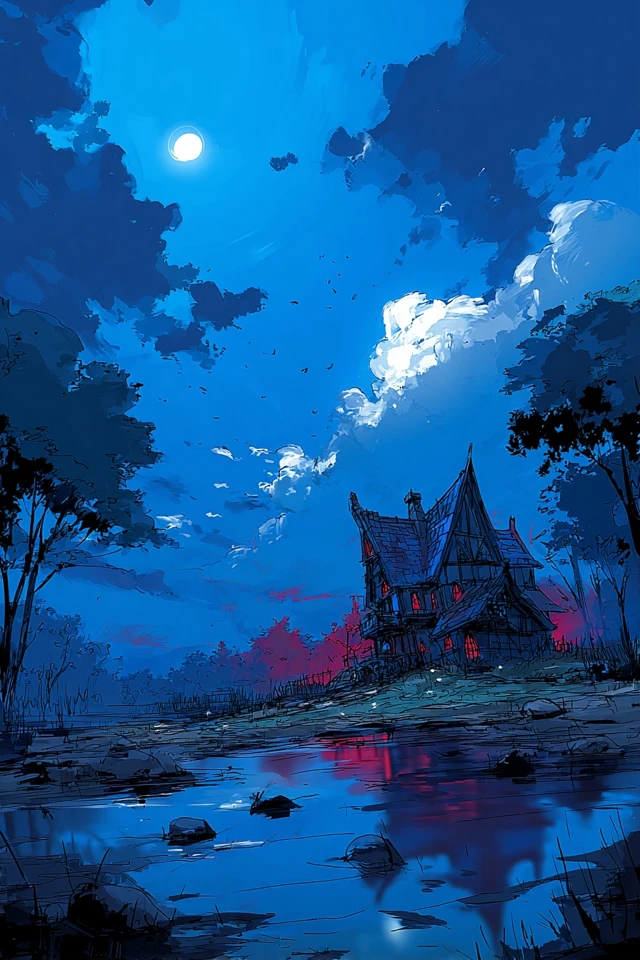 Crimson Shadows and Azure Dreams - Image 6
