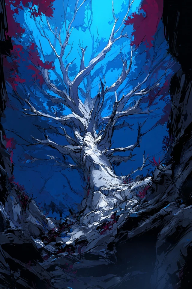 Crimson Shadows and Azure Dreams - Image 5