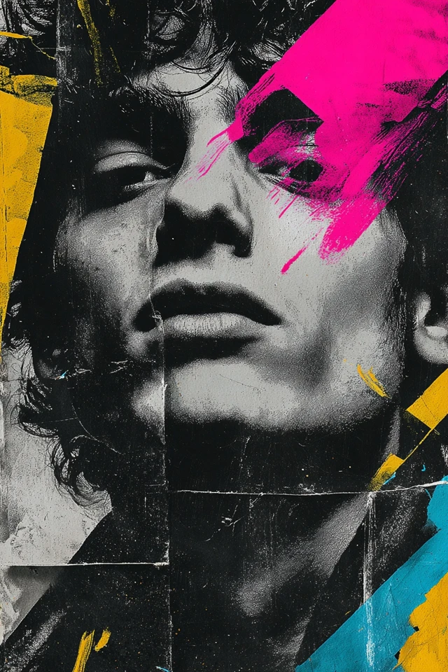 Neon Grunge Portrait