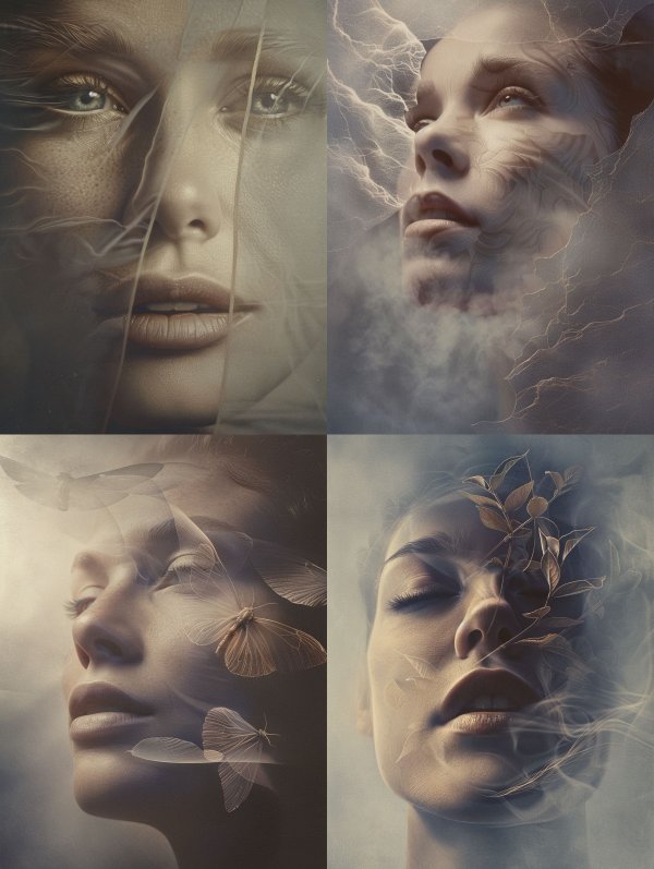 Ethereal Whispers of Dreamy Faces
