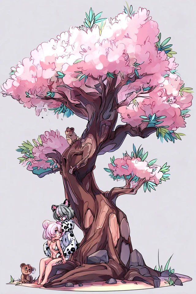 Whimsical Pastel Anime Art Collection - Image 5