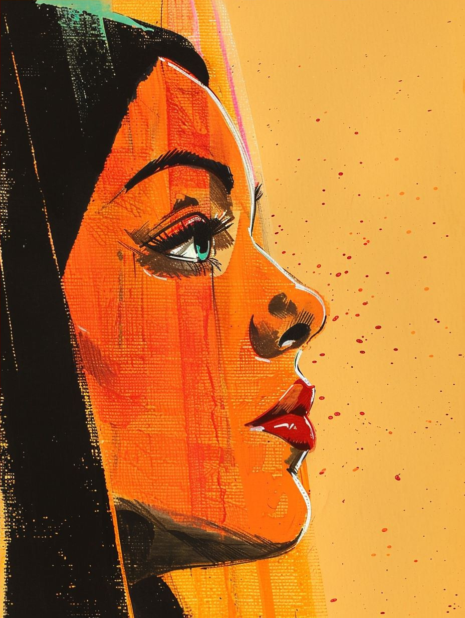 Vibrant Urban Expressionist Portrait - Image 4