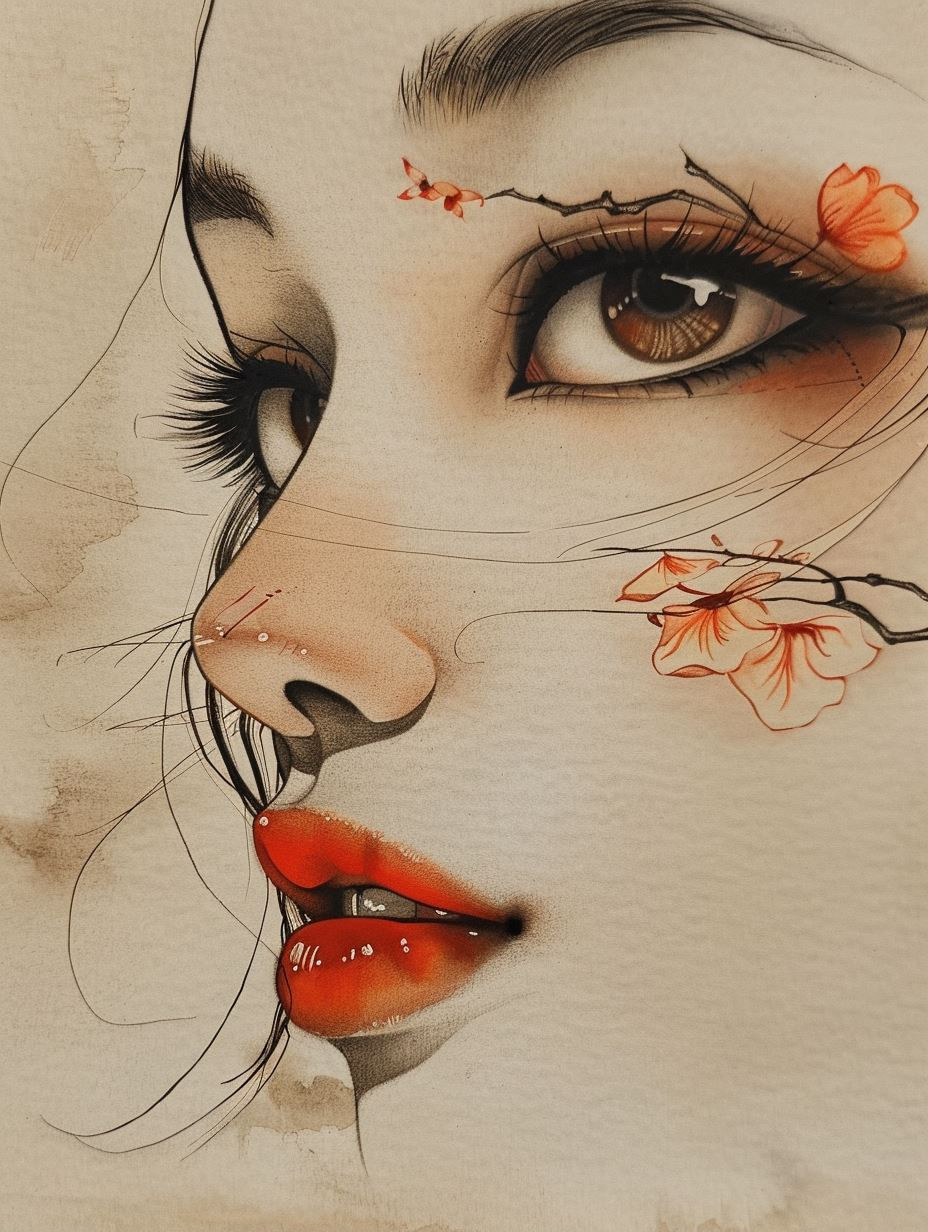 Whispers of Crimson and Ink - Image 1