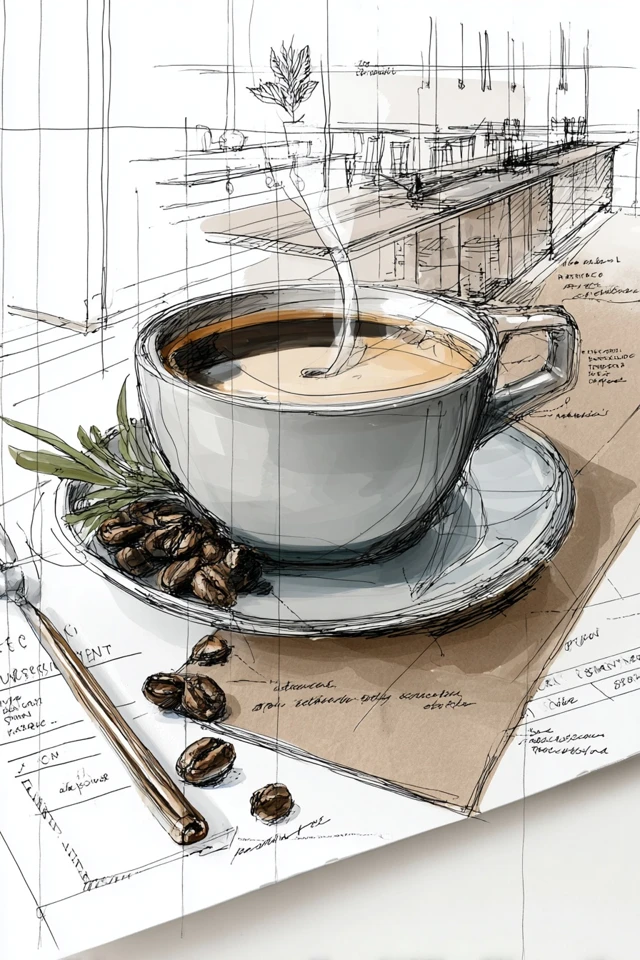 Architectural Portrait Sketch - Image 4