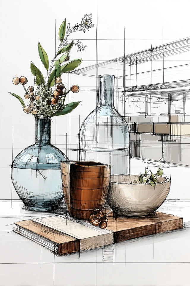 Architectural Portrait Sketch - Image 3