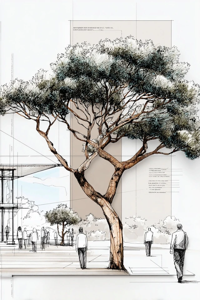 Architectural Portrait Sketch - Image 5