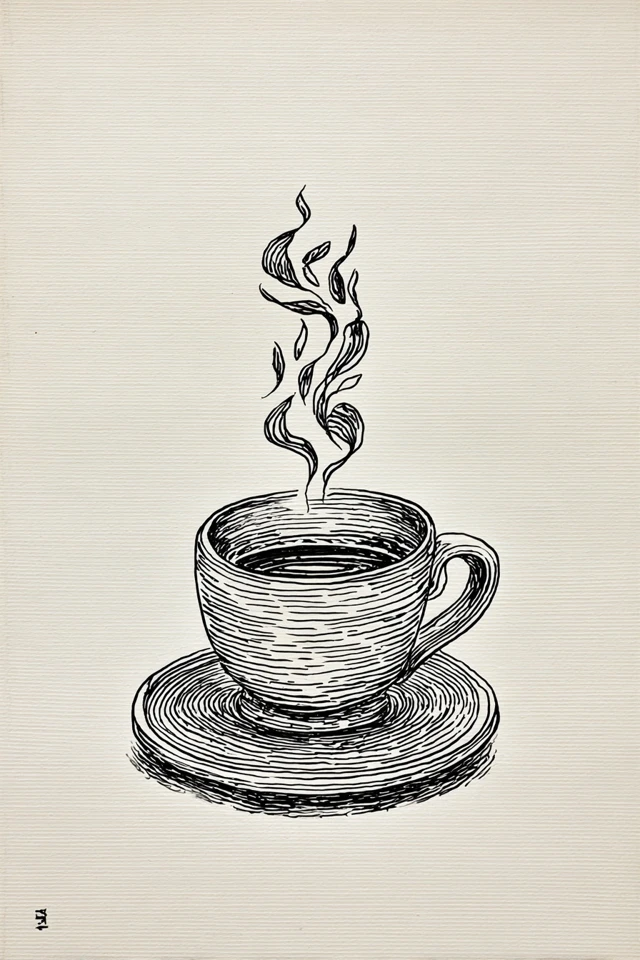 Ink Swirl Portrait - Image 4