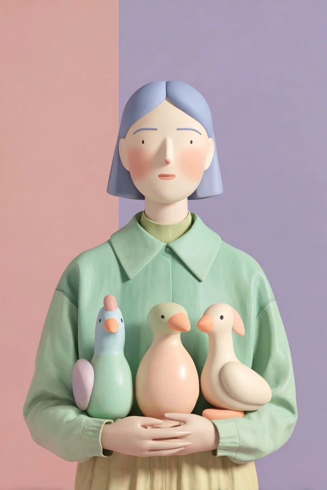 Pastel Dream Sculptures - Image 1