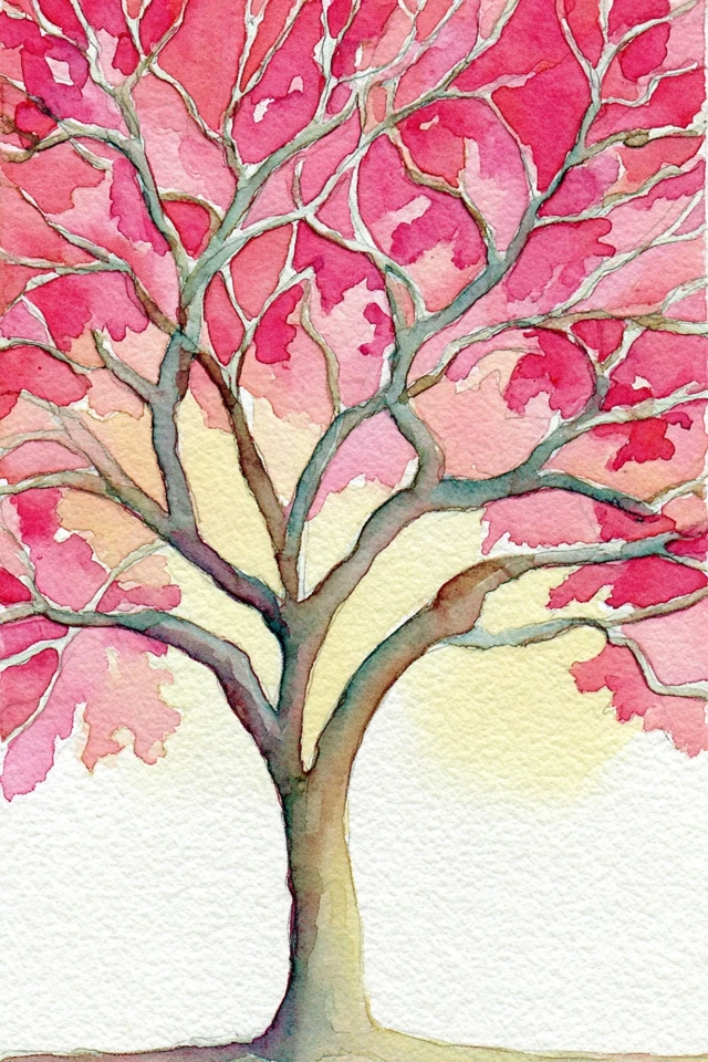 Blossoms and Brews Watercolor Collage - Image 5