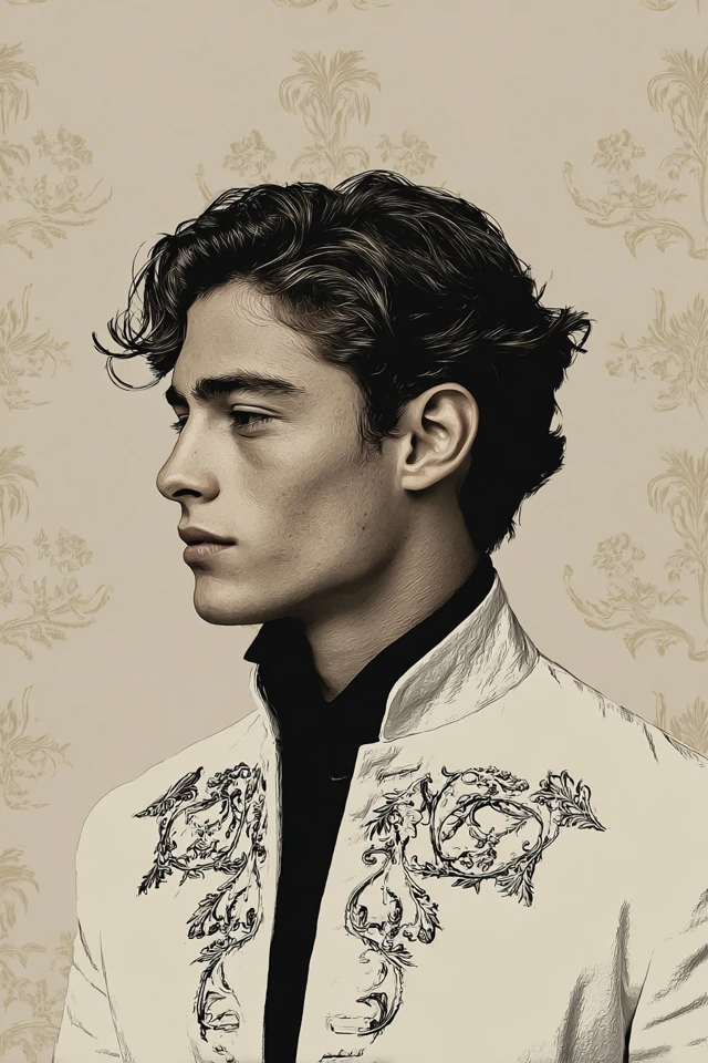 Vintage Aristocrat Portrait - Image 1