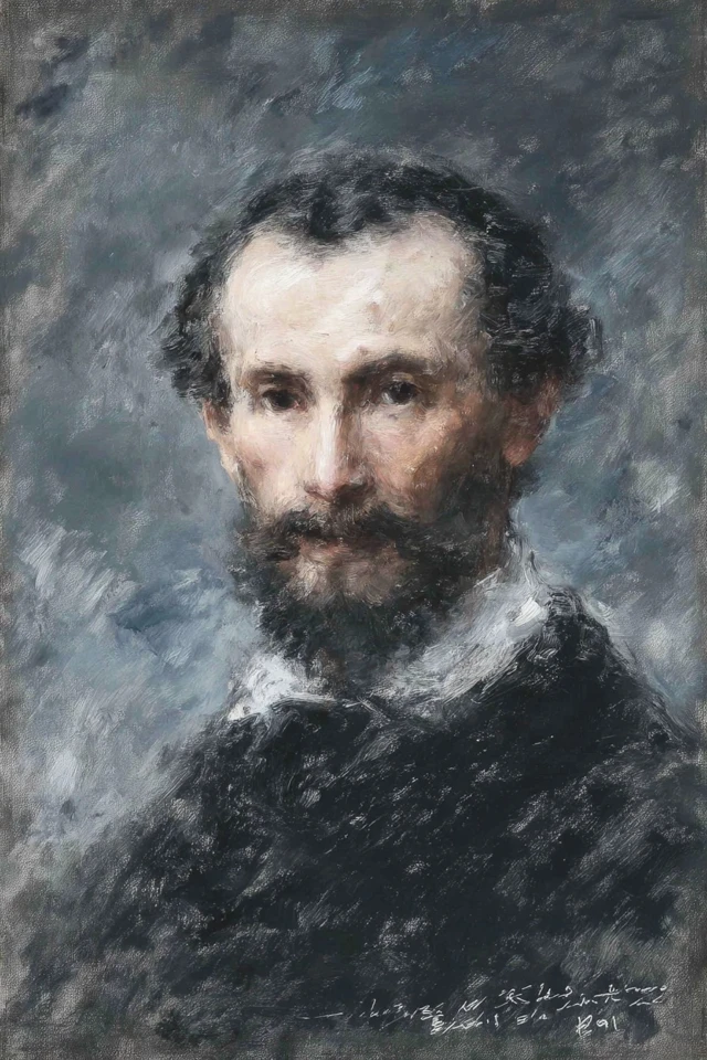 Somber Classical Portrait - Image 1