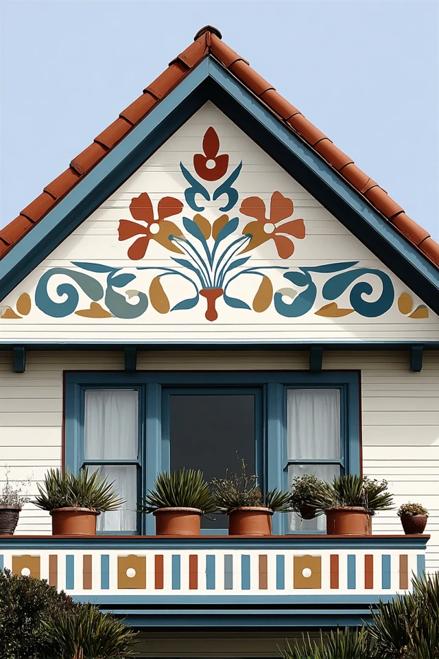 Art Nouveau Floral Portrait - Image 6