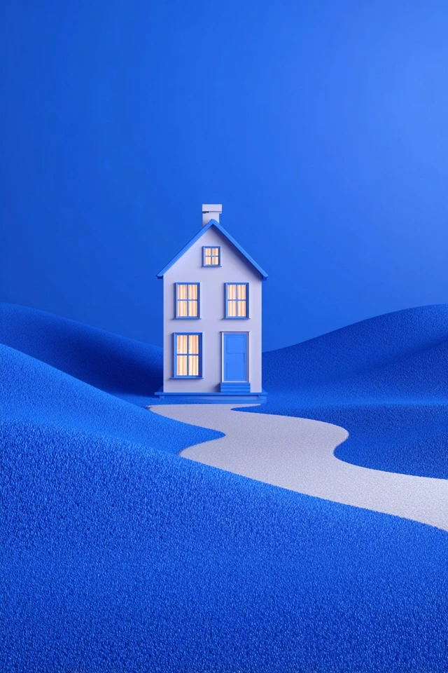 Azure Minimalist Muse - Image 6