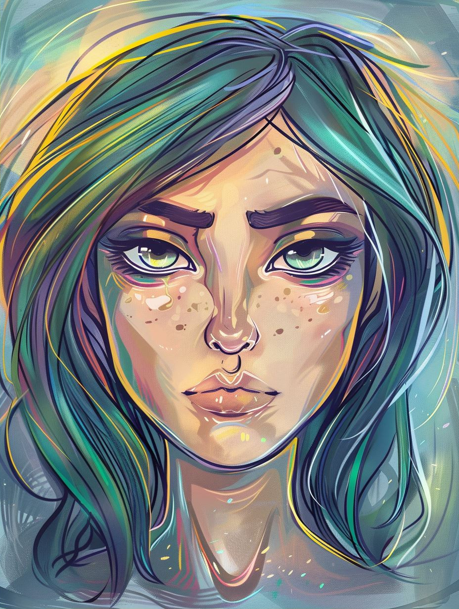 Ethereal Visions of the Azure Muse - Image 2