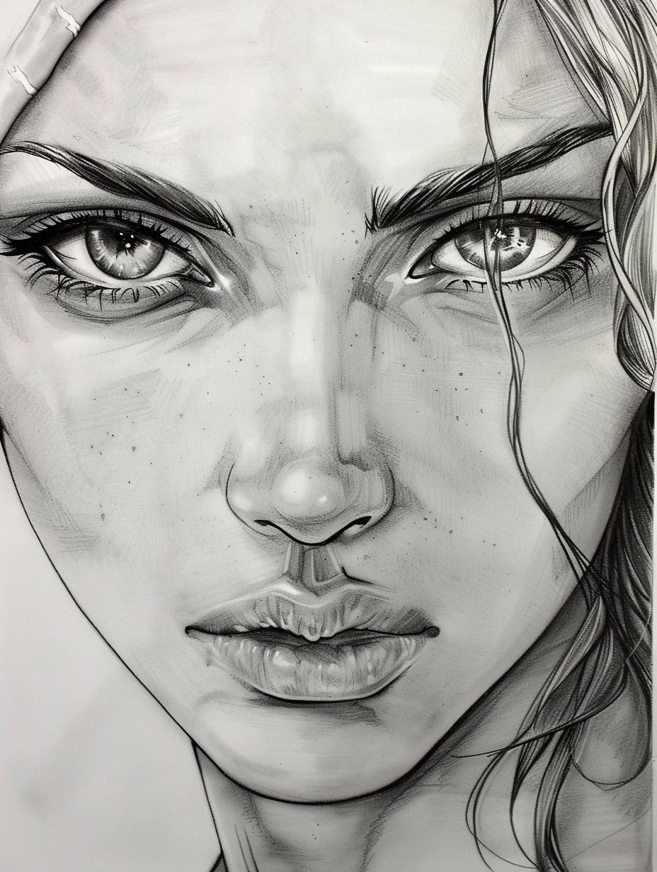 Ethereal Gazes in Graphite - Image 3