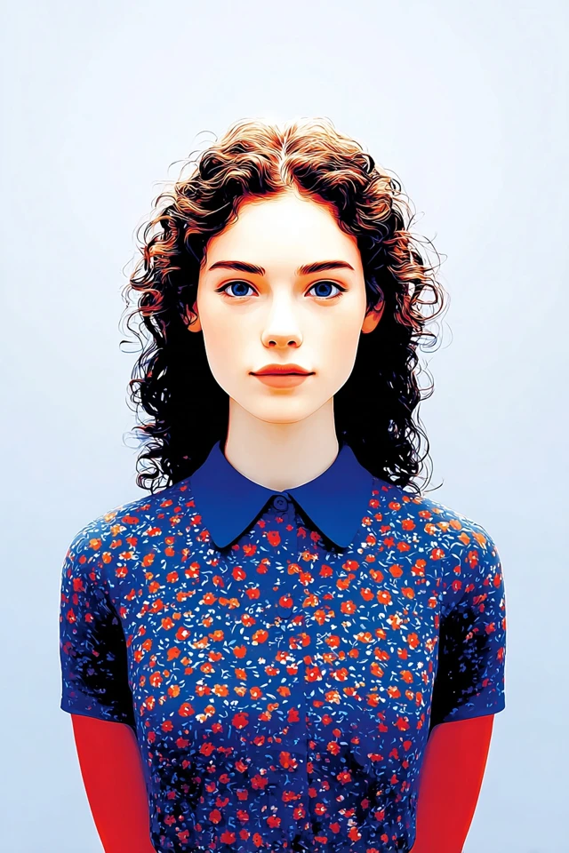Floral Serenity Portrait
