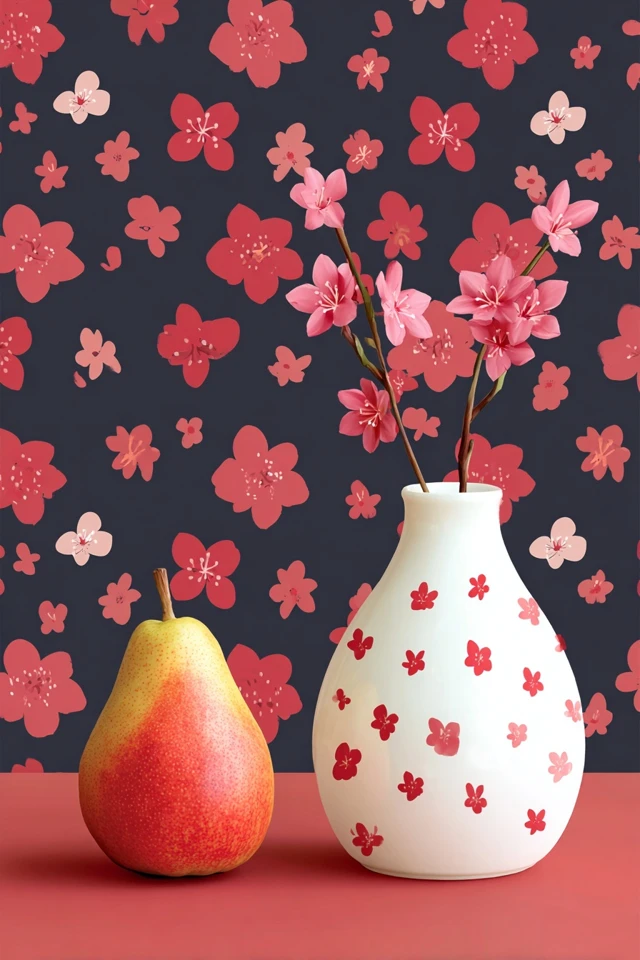 Floral Harmony Portrait - Image 3