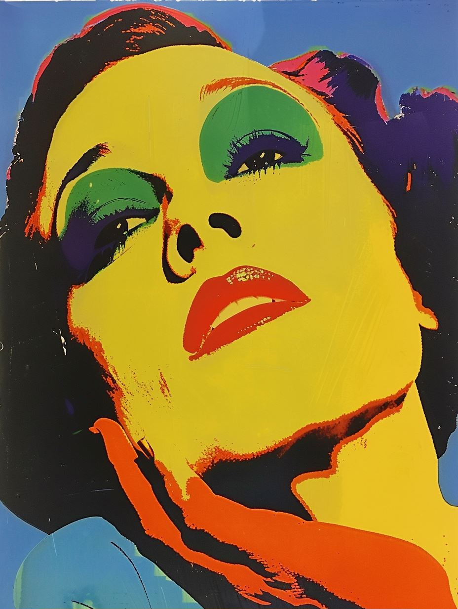 Vibrant Pop Art Portrait Grid - Image 1