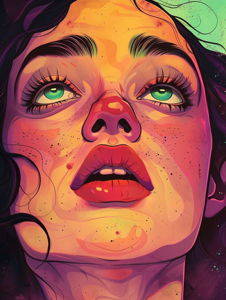 Neon Dream Digital Portrait - Image 3